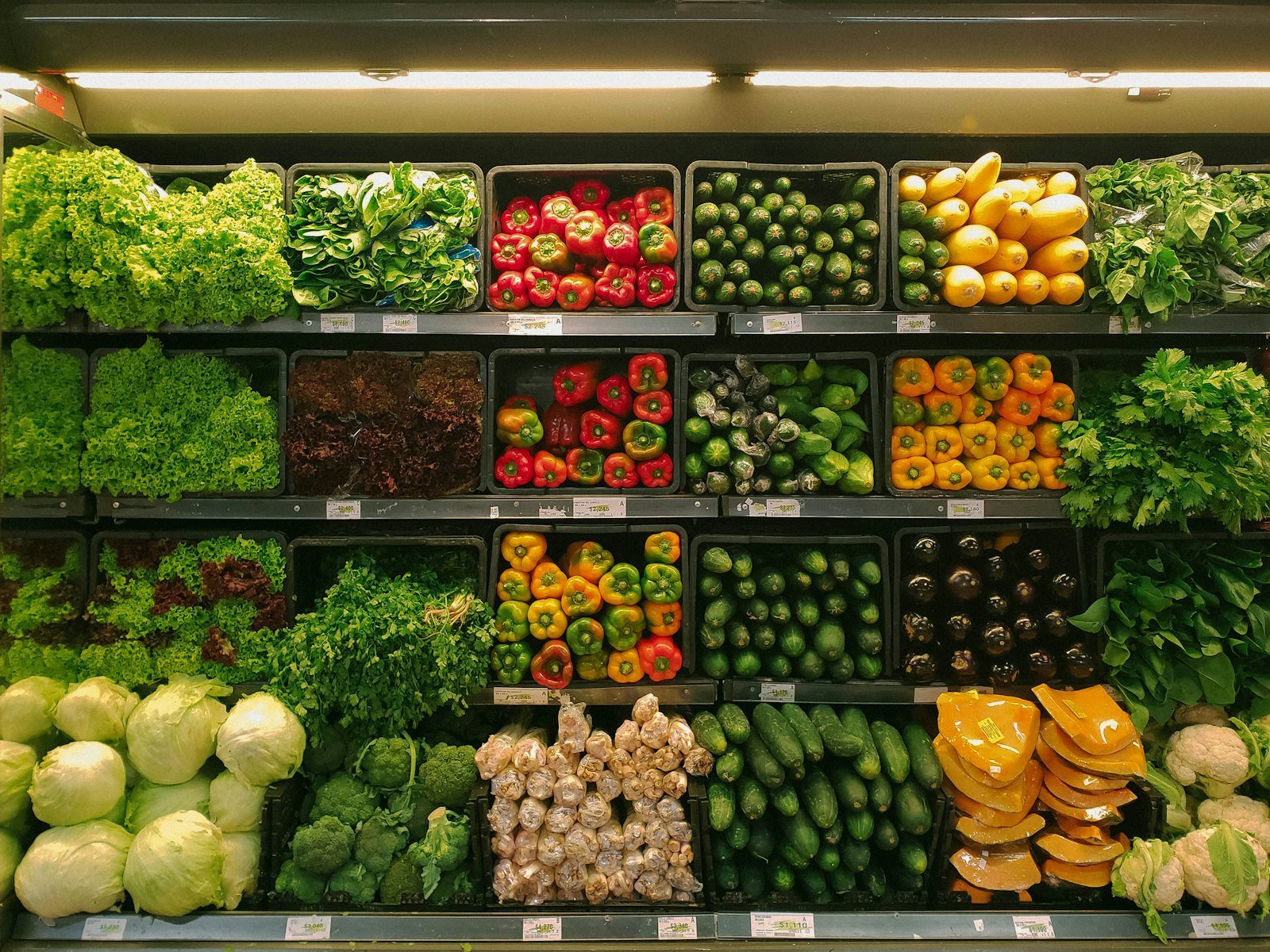 Groceries on a kitchen counter